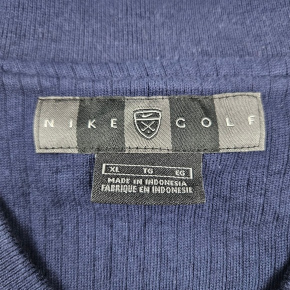 Vintage Navy Midshipmen Nike Golf Sweater Vest Mens Size XL Blue Preppy Athletic - Picture 3 of 9